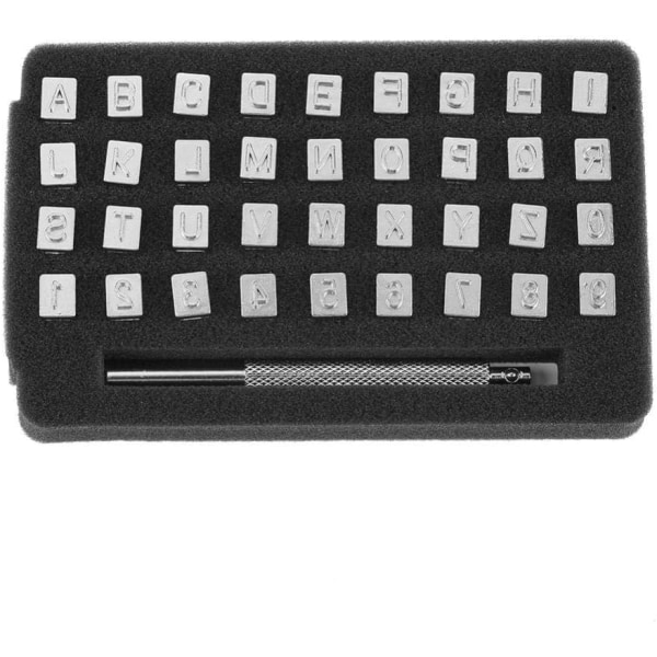 36 st Bokstavsstans, Bokstavsstans Alfabet Kit Stansverktyg med 26 bokstäver och 10 siffror (6 mm)