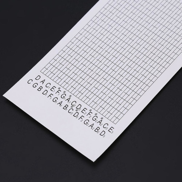 10 stk/sæt Blank Paper Tape Strip Til 30 Notes gør-det-selv håndsving musikboks
