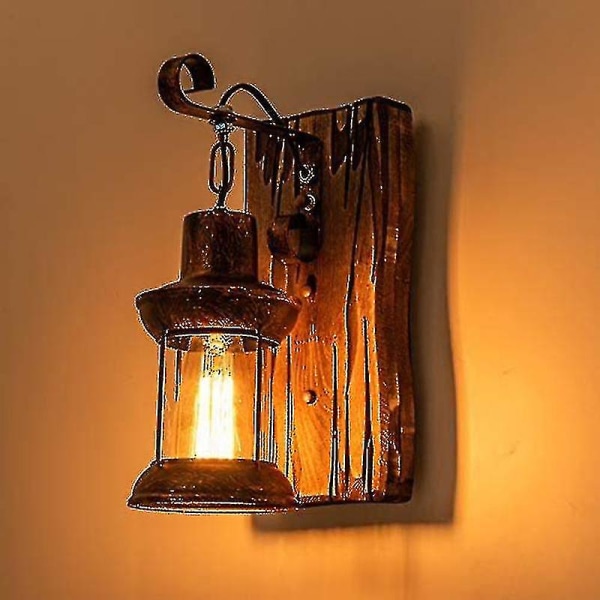 Vegglampeholder Vegglampe Vintage stil for soverom, stue