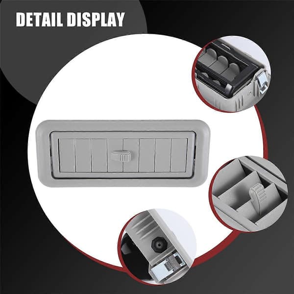 Top AC Ventilationskanaler til Land Cruiser Prado LC150 10-17 Grå