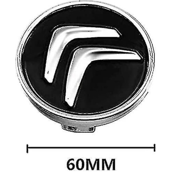 4 stk Navkapsler for Citroen C4 Picasso C3 Berlingo C5 X7 C2 C1 Ds3 Zx Xsara C8 Ds Ds4 60mm, Felg Ce