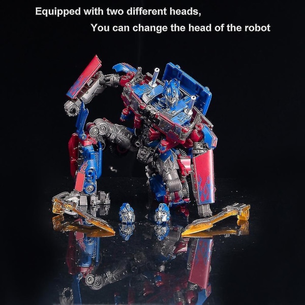 Deformerte bilrobotleker Bærbar deformasjonsbilmodell Barneleker Legering Deformasjonsleker Gave til barn(optimus Prime 6022a)