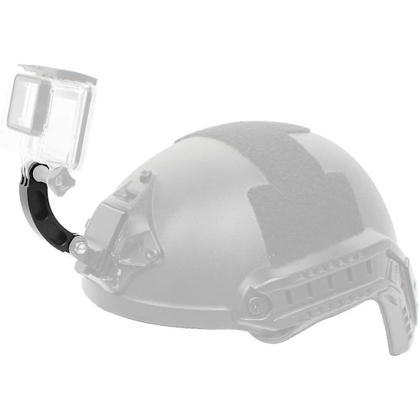 Aluminiumlegering Buet Forlængelsesarm Pivot Arm Mount Til Gopro Kort Buet Stang Og Osmoaction Kamera Tilbehør (1stk, Sort)