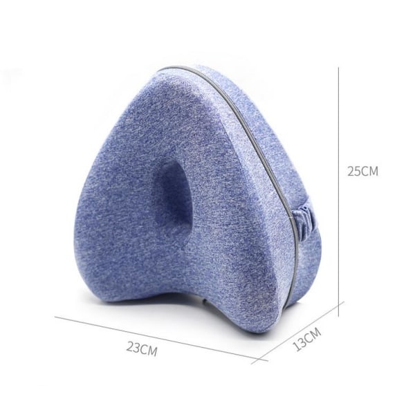 Hjerteformet Memory Foam Pude til Gravide Kvinder - Blå, 25*23*13cm, 1stk