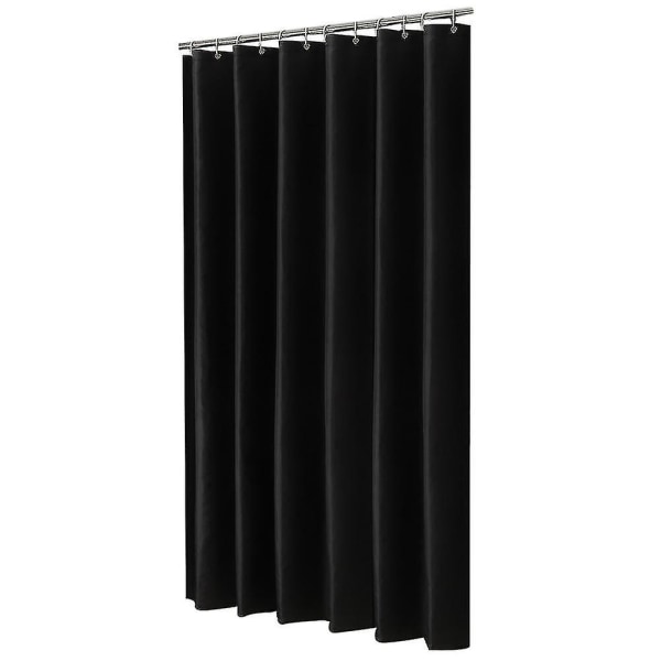 Vandtæt bruseforhæng til badeværelset - STØRRELSE, FARVE: 180x180cm, Sort