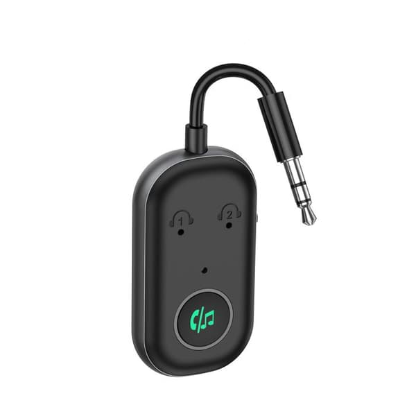 Bluetooth-sender/-mottaker - BT5.3 - Bluetooth 5.3 - Dobbel tilkobling - 3,5 mm jack