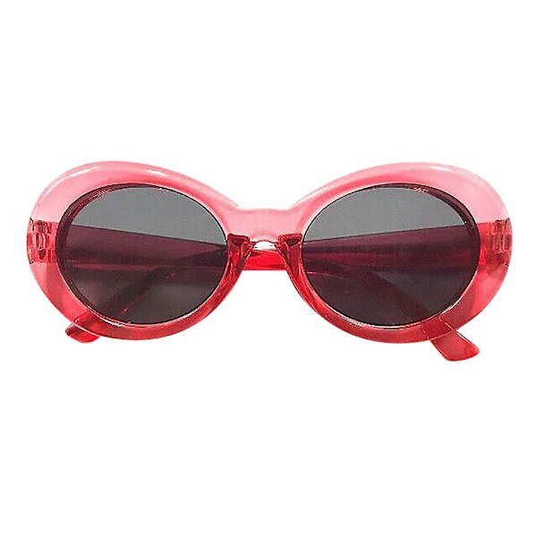 Retro Vintage Clout Goggles Unisex Solbriller Rapper Oval Shades Grunge Briller