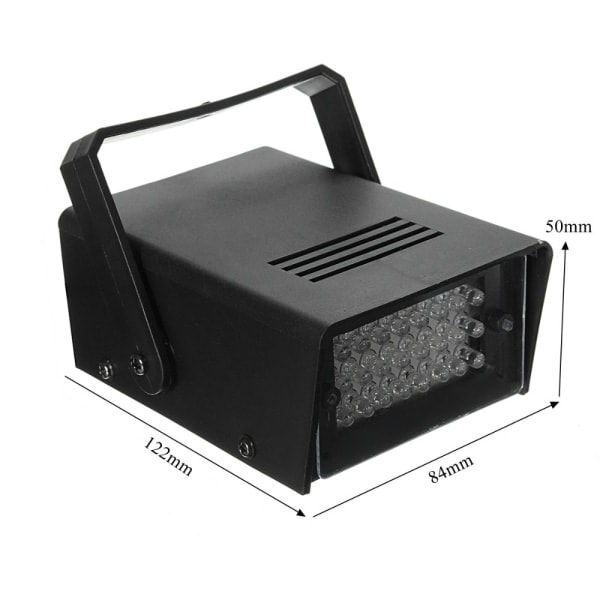 Mini Strobe Ljus Disco Ljus US-VITT LJUS US-VITT LJUS US-Vitt Ljus