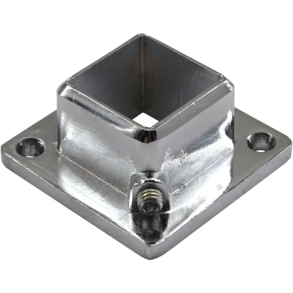 Sett med 6 firkantede dusjstangfester i aluminiumslegering