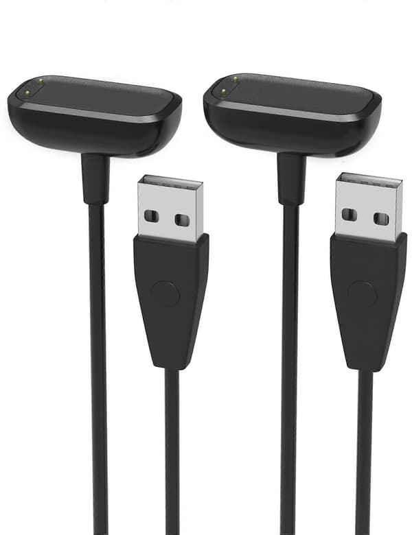 Lader for Fitbit Charge 5 Luxe med Reset Mode 100 cm Magnetisk USB-kabel