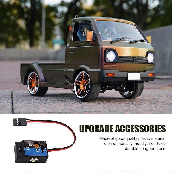 Hög Hastighets Drift Extra Gyro för WPL D12 Mini Truck Drift Flat Running RC Bil Extra Modifiering