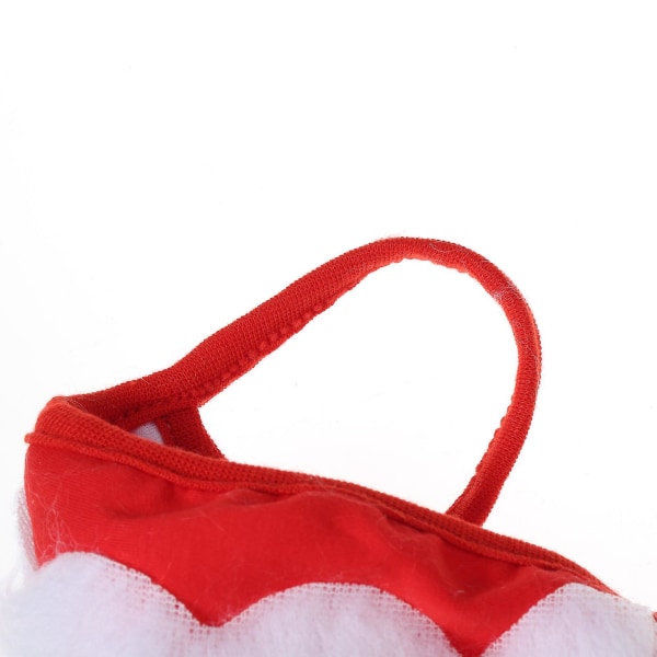 Sjov julemand skægmaske Vaskbar julefest kostume Ansigtspynt til voksne til jul (én størrelse passer til alle) Type 1