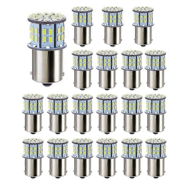20x LED-lamput erittäin kirkkaaseen 3014 50-smd valkoiseen 1156 1141 1003 Ba15s -lamppuun perävaunuun Marin-Good