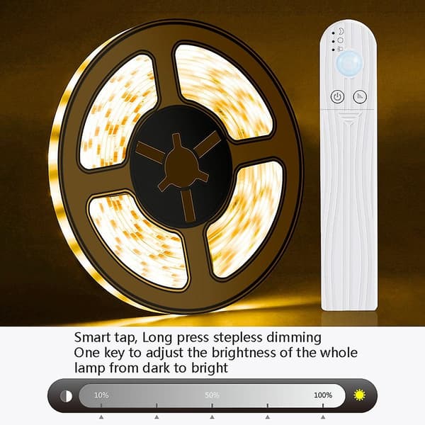 1m LED Batterilåda Ljusremsa 2700K (Varmvit)