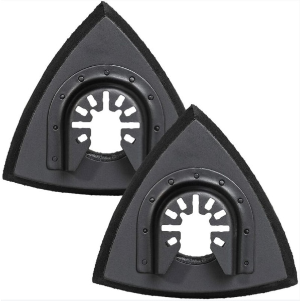90mm Triangulære slipeputer - Oscillerende multiverktøy slipeputer for tresliping, 2 stk