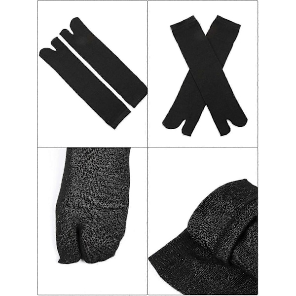 6 Par Unisex Tabi Flip Flop Strumpor Geta Strumpor Bomullsdelade Tåstrumpor