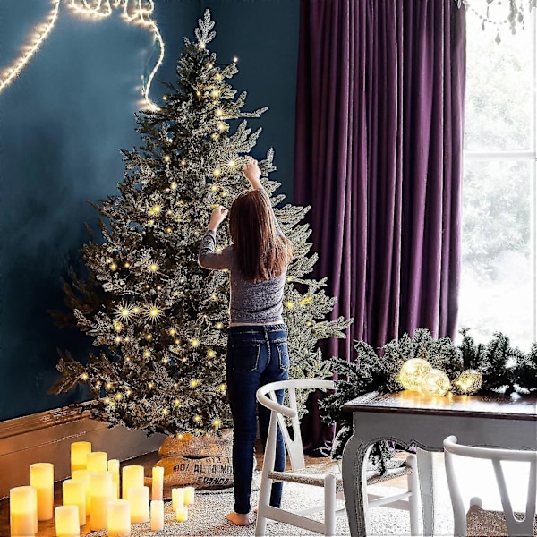 Lights4fun Set med 3 LED-glaskulor Batteridriven Yalo