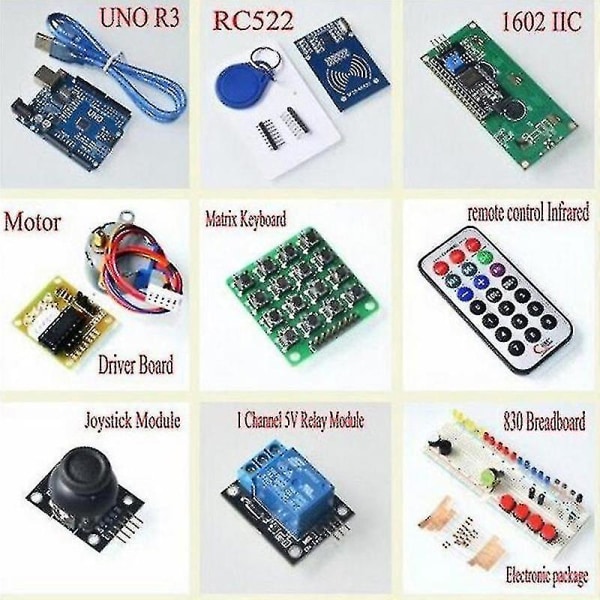 Arduino Uno R3 opgraderet version Learning Suite Raid Learning Starter Kit