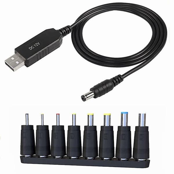 USB DC 5V til 12V Konverteradapterkabel