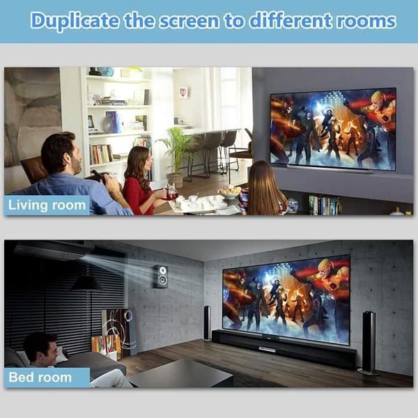 4K HDMI-jakaja 1 sisääntulo / 2 ulostuloa, musta