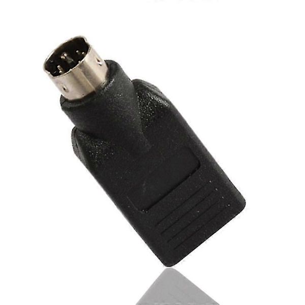 USB til PS2 PS/2 Port Adapter Konverter til Mus Tastatur PC Sort