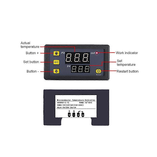 DC 12V/24V/AC Timer Relæ Justerbar Strømforsyning Relæ Timer Relæ Kontrolkontakt