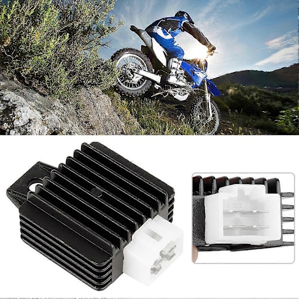 12V Fuld Bølge Spændingsregulator Ensretter Passer til GY6 50cc-150cc Motorcykel