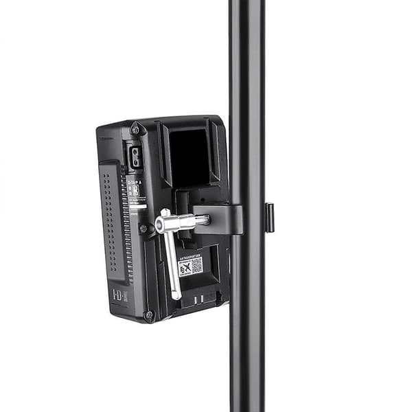 V-Mount Batteriadapter med Klemme til Montering på Lysstativ Stativ til V-Mount Batteri til Lys