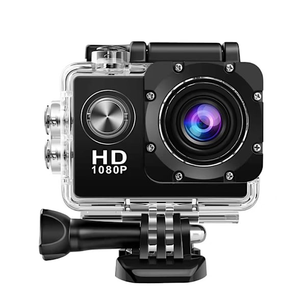 Ultra HD 4K/30fps Wifi Action Camera 2.0 Tommers 170D Vanntett Hjelm