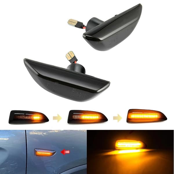 LED Dynamiska Sidomarkör Blinkers Sequential Blinker Ljus för Opel Mokka X