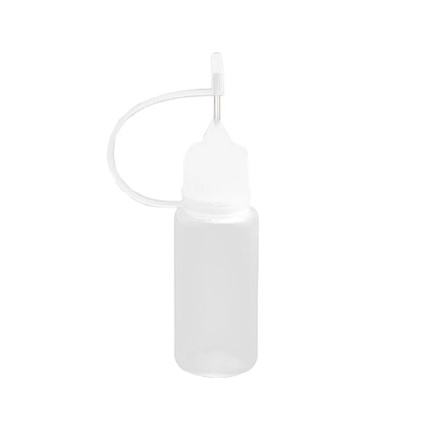 1 st nålspets lim applikator flaska Tube Sub-tappning Pinhole tankning flaska 10 ml mjuk