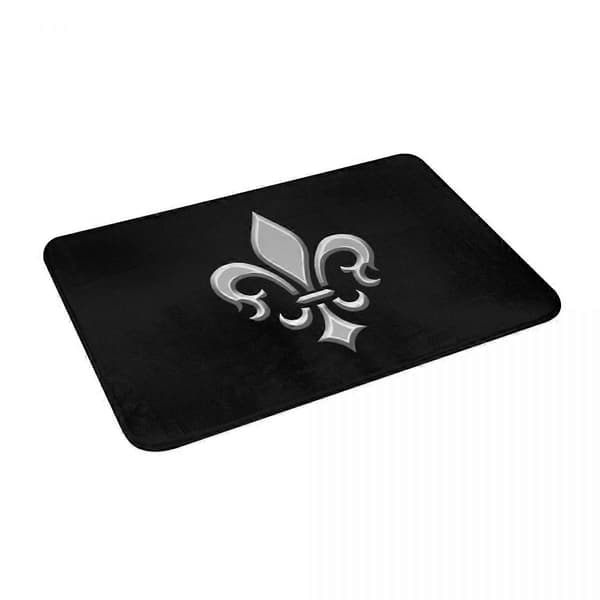 Platinum Fleur-De-Lis Dörrmatta Matta Polyester Halkfri Golvdekor Badrum Kök Sovrum 40*60