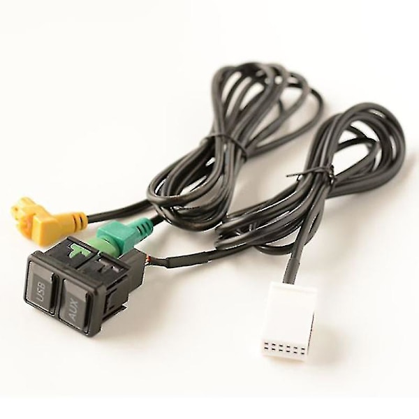 Bil USB Aux-bryterkabel for Passat B6 B7 Golf 5 Mk5 Golf 6 Mk6 Jetta  {XC}