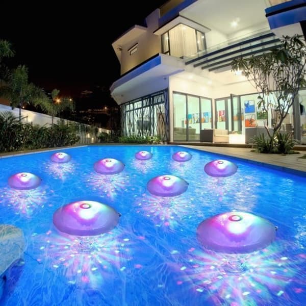Flydende Undervands RGB LED Disco Lys Glød Show Pool Jacuzzi Spa Lampe dekoreret lys