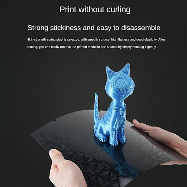 PEI+PEO Ark Utskrift Uppvärmd Bäddplatta 235mmx235mm för Ender-3 S1/End-5 S1/K1Pei Uppvärmd Bädd 3D-skrivare