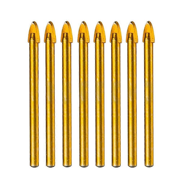 10 stk. bor 6 mm dia. 71 mm længde spids til glas keramiske fliser karbid borehoved wolfram træskærer