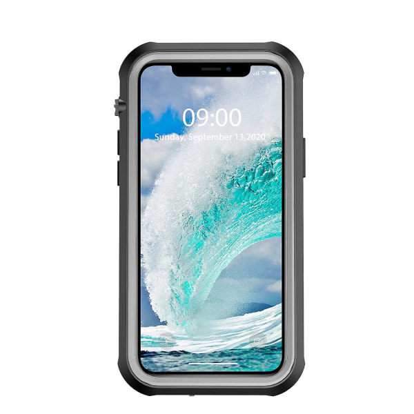 För iPhone 12 mini/13 mini 5,4 tum IP68 vattentätt case Stötsäkert skyddande cover