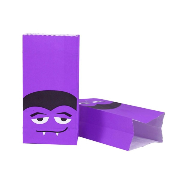 10-pak Halloween-godisposer Cookie Cookie Treat-poser Gavepapirposer Papirpose Party Favor Supplies BoxEngelsk