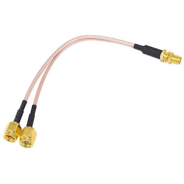 Wifi Antenn Koaxialkabel Sma Hona Till Y-typ 2xsma Hane Rak Splitter Kombinerare Förlängning Pig P20250110770