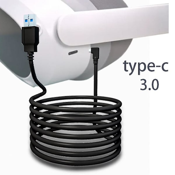 5m Lade- og Datakabel for Pico3/pico4/pro VR Rask Lading VR Headset Tilbehør