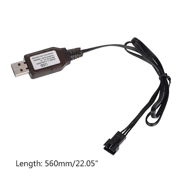 6.4v 2p 7.4v 3p 500ma Lader Jst Plugg Leke Fjernkontroll Positiv Bærbar Usb