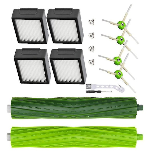16 deler erstatningsdeler for iRobot Roomba J7 J7+ I7 I7+ I3 I3+ I4