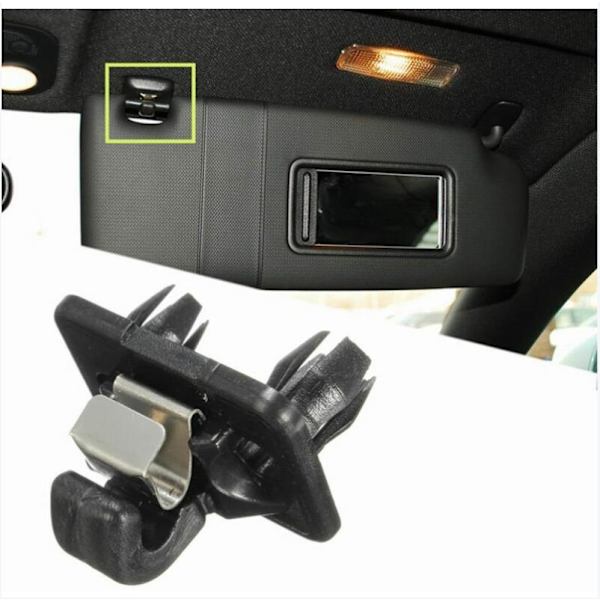 Audi A1 A3 A4 A5 A6 A7 Q5 Solskyddsklipp för montering i bil 8U0857562A (Svart)