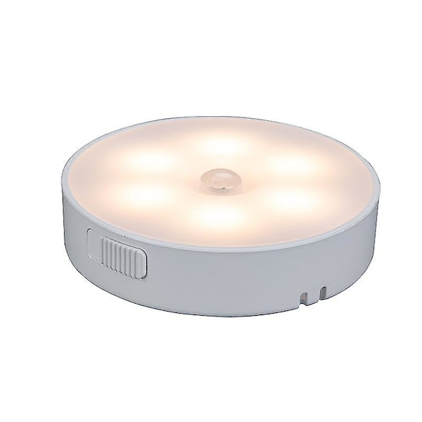 Bevegelsessensorlys, bevegelsessensor nattlys, USB-oppladbart batteridrevet lys, sensorlys for skap, trapper, veranda