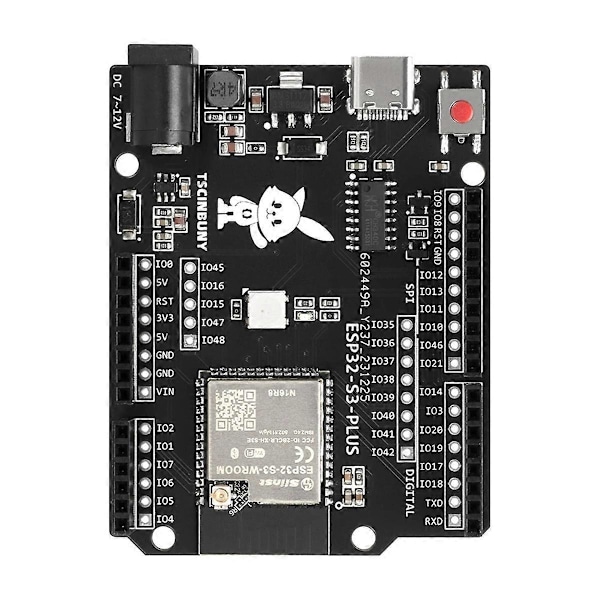 ESP32 S3 PLUS Utvecklingskort för IDE/MicroPython Programmerbar Smart Robot Kit Komponenttillbehör