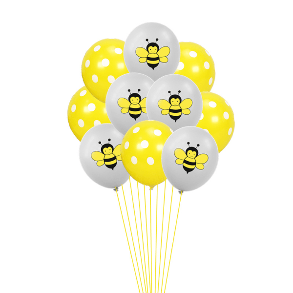 Jolly Bee-ballonger, 10-pack latexballonger