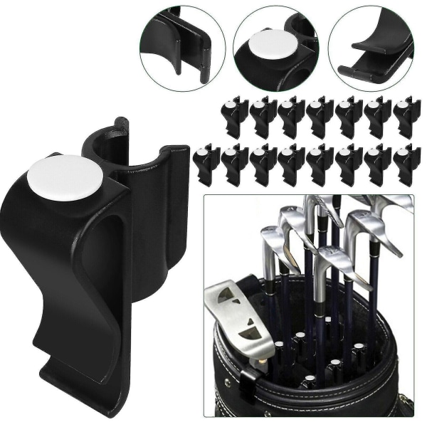 14x Golf Bag Club Organizer Clip Holder Iron Driver Protector Putter Clamp Set