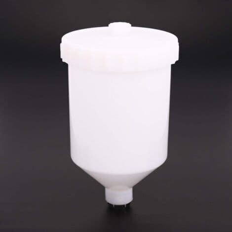 600ML Erstatnings Gravity Feed Malingssprøytekopp Pan for Devilbiss Pri FLG, Hvit