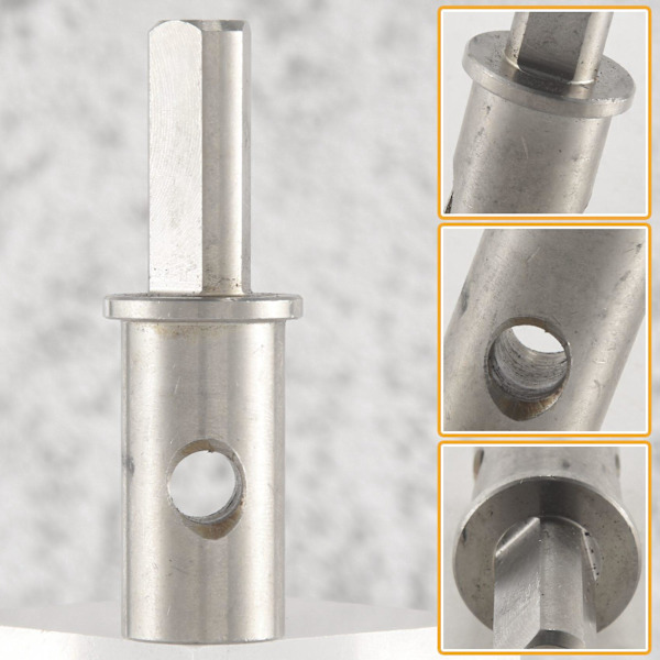 Isborr Adapter Passar Borr Cinchhuck: 1/2 Plus och 1/4 tums Hål för 1/4 tums-20 Ving & Lås S
