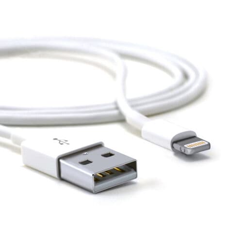 USB-kabel 1 m för dataöverföring och laddning iPhone 6 - 7 Plus iPad
